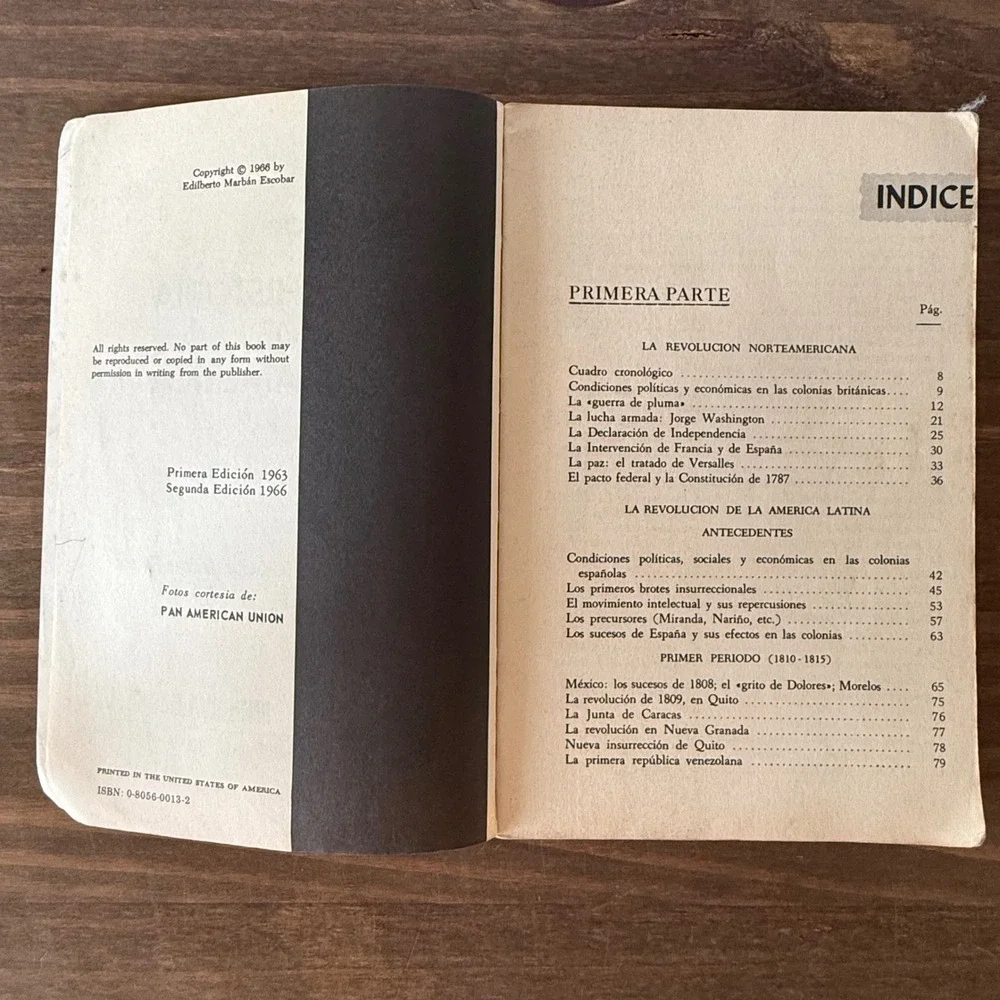 Vintage 1966 Curso de Historia de America Tomo II Edilberto Marban Spanish Book